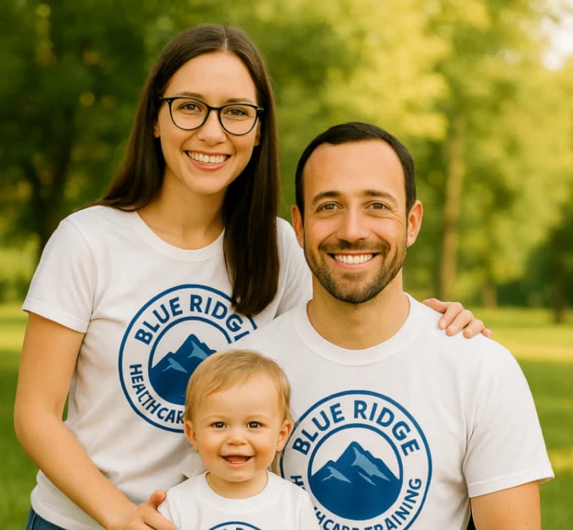 Empower Your Healthcare Career
(Pictured on the right: Bruce Campbell, Wife, & Son)